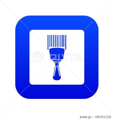 Bar code scanner icon digital blue Bar code scanner icon digital blue 48101156