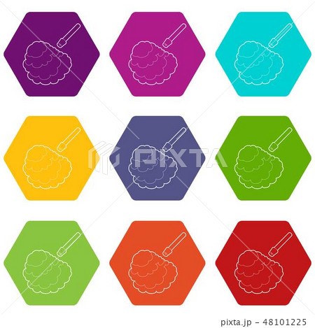 Disinfection icons set 9 vector Disinfection icons set 9 vector 48101225