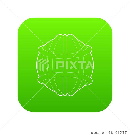 Earth icon green vector Earth icon green vector 48101257