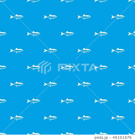 Fish pattern vector seamless blue 48101876