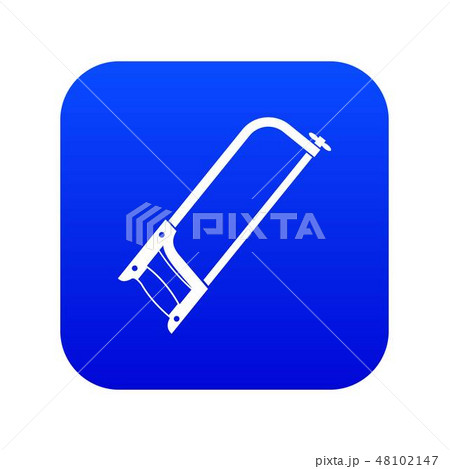 Hacksaw icon digital blue 48102147