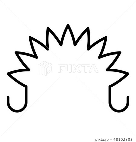 Extender coil spring icon, outline style 48102303