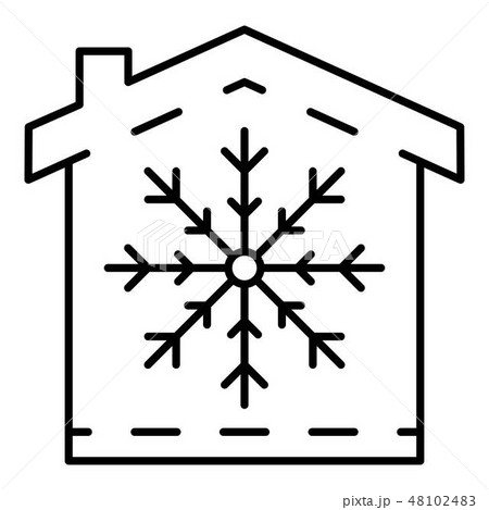 Conditioner winter mode icon, outline style Conditioner winter mode icon, outline style 48102483
