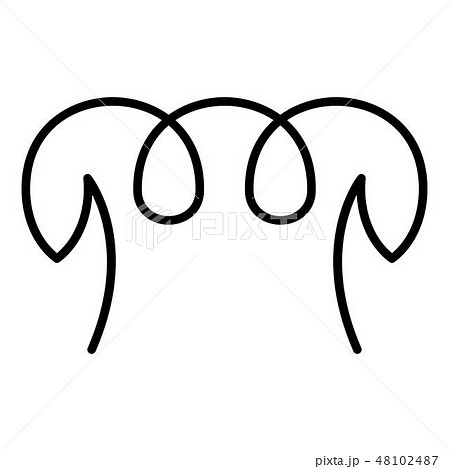 Abstract coil icon, outline style Abstract coil icon, outline style 48102487