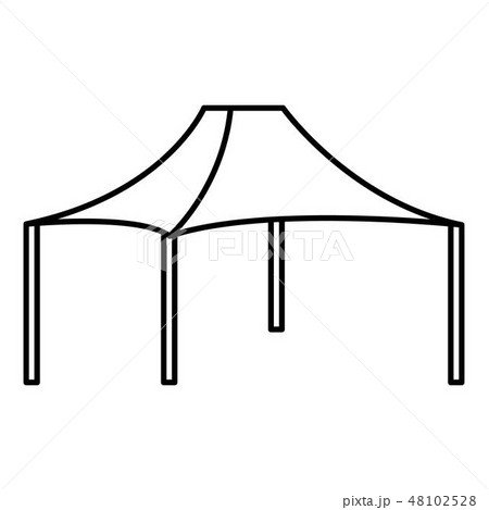 Tent icon, outline style 48102528