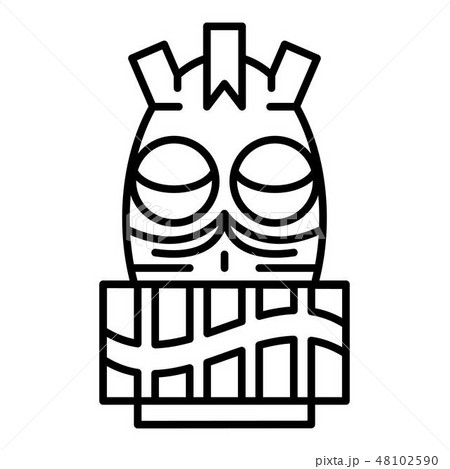 Antique idol icon, outline style Antique idol icon, outline style 48102590