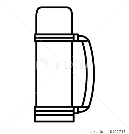 Thermos Bottle Line Icon. Vacuum Flask. Hot Water. Stock Vector by ©Krolja  186821206