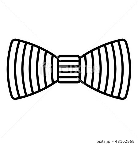 Line bow tie icon, outline style 48102969