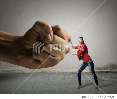 Woman undergo authority power 48103459