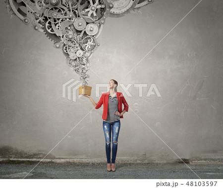 Outside the box thinking Outside the box thinking 48103597