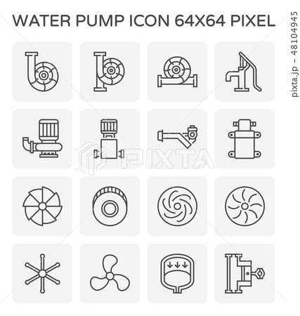 water pump icon water pump icon 48104945