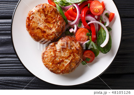 Delicious meatballs crepinette 48105126