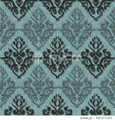 Victorian art floral seamless pattern. 48107165