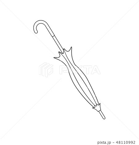 Umbrella illustration outline Umbrella illustration outline 48110992