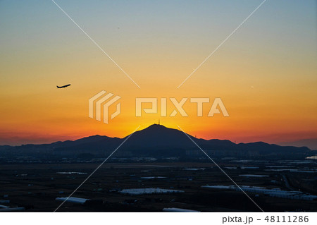 江西区 金浦空港 日没 48111286