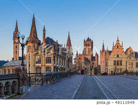 Gent cityscape - Belgium Gent cityscape - Belgium 48111649