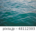 Sea water at sunset day turquoise color 48112303