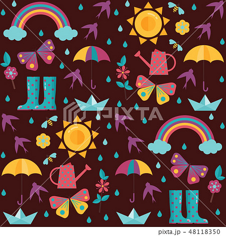 Spring Seamless Pattern 48118350