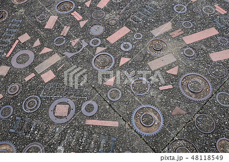 歯車を埋めた舗装 歯車を埋めた舗装 48118549