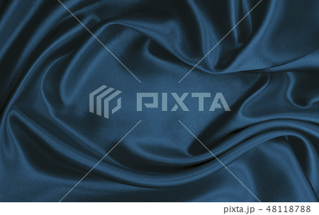 Smooth elegant blue silk or satin luxury cloth Smooth elegant blue silk or satin luxury cloth 48118788