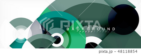 Modern circle background 48118854