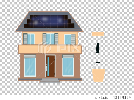 住宅の外壁塗装工事イメージ 48119399