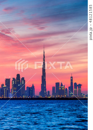 Dubai landmark view, United Arab Emirates 48121585