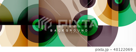 Round circles and triangles abstract background Round circles and triangles abstract background 48122069