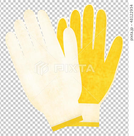 手描き 軍手 手袋のイラスト素材