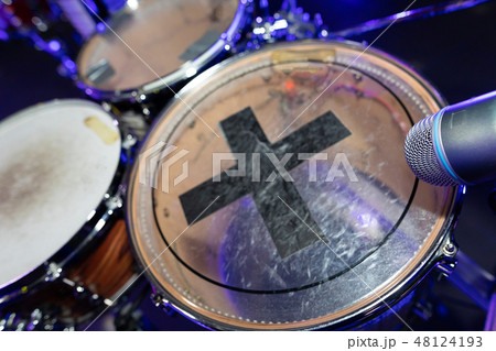 Drums close-up at the disco club 48124193