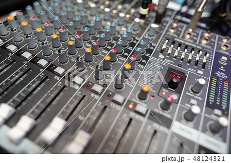 close-up equipment at the disco in the club close-up equipment at the disco in the club 48124321