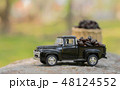 Roasted coffee beans on the model car 48124552