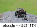 Roasted coffee beans on the model car 48124554