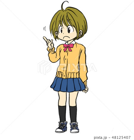 【スクールガール 元気】 制服 指差し　基本カラー 48125407