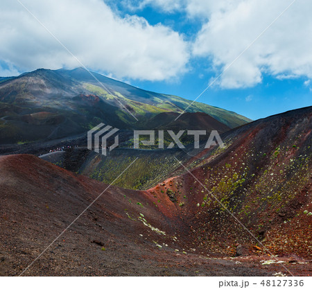 Etna volcano view, Sicily, Italy 48127336