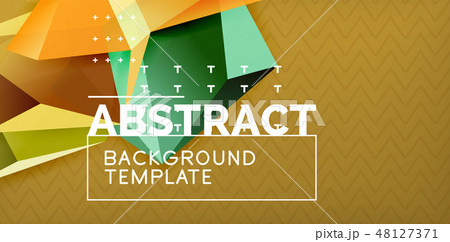 Triangular low poly background design Triangular low poly background design 48127371