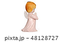 Cute angel sculpture, side view 48128727