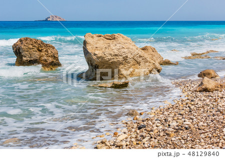 Summer Lefkada coast, Greece Summer Lefkada coast, Greece 48129840