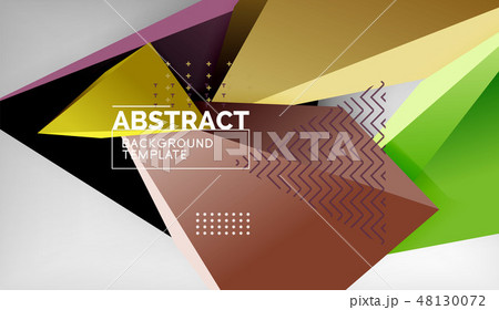 3d triangle geometric background design, modern poster template 3d triangle geometric background design, modern poster template 48130072