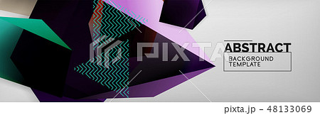 Triangular 3d geometric shapes composition, abstract background Triangular 3d geometric shapes composition, abstract background 48133069