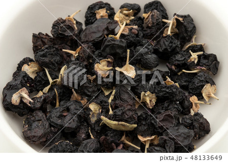 黒ゴジベリー　黒クコの実　黒枸杞　ブラック・ゴジベリー　ブラックウルフベリー 48133649