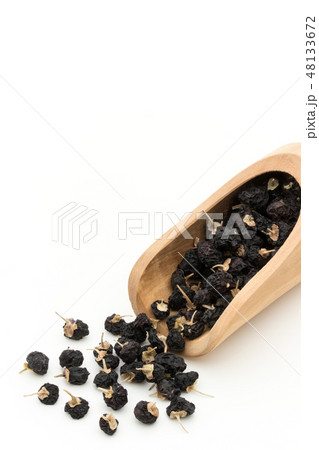 黒ゴジベリー　黒クコの実　黒枸杞　ブラック・ゴジベリー　ブラックウルフベリー 48133672