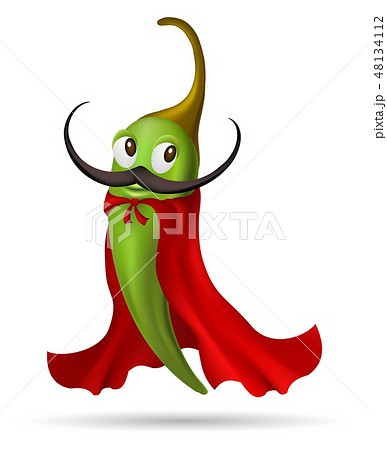 Pepper cape character Pepper cape character 48134112