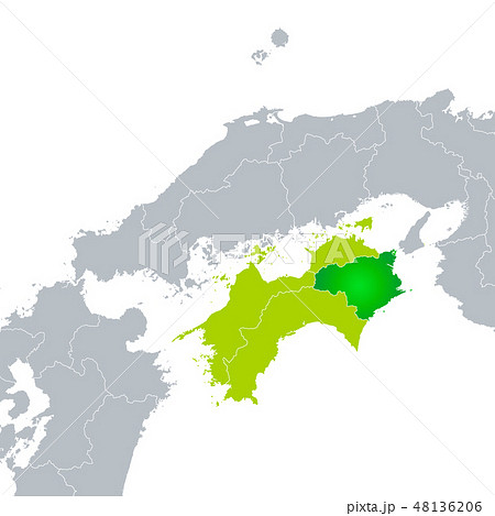 徳島県地図と四国地方