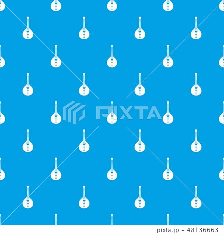 Guitar pattern vector seamless blueのイラスト素材 [48136663] - PIXTA
