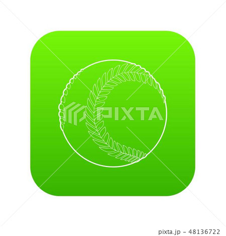 Baseball Ball Sign Green Neon Icon Stock Vector (Royalty Free) 1524102704