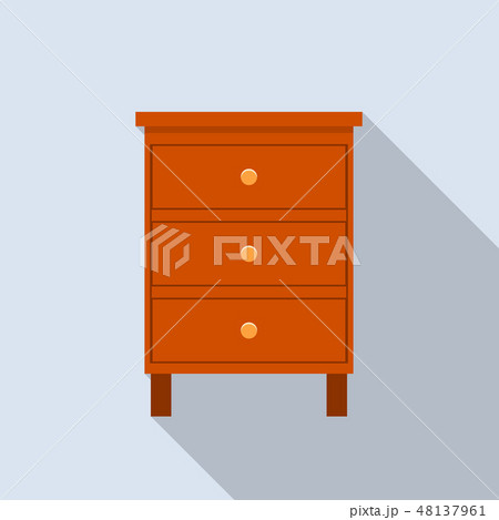 Classic drawer icon, flat style Classic drawer icon, flat style 48137961