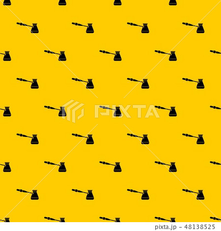 Coffee cezve pattern vector Coffee cezve pattern vector 48138525