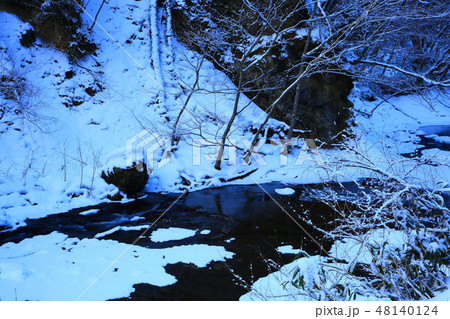 冬の葛丸川渓流 冬の葛丸川渓流 48140124