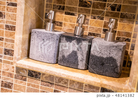 shampoo and shower cream bottle 48141382